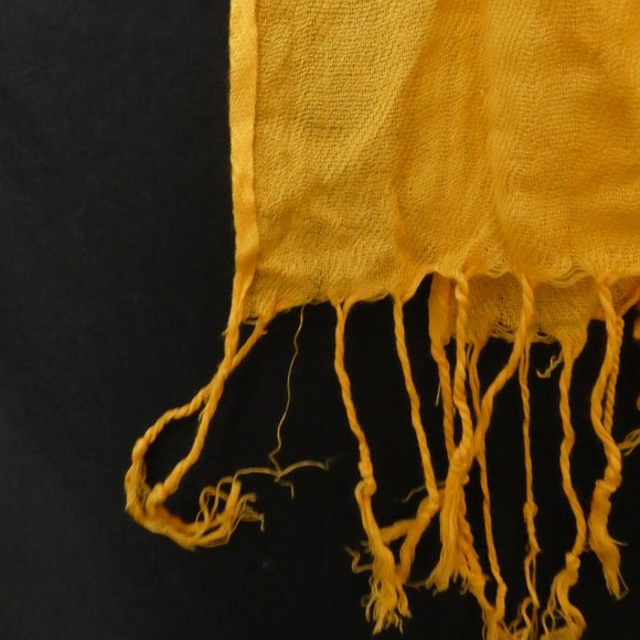 Mustard Sheer Shawl - Picture 4 of 8